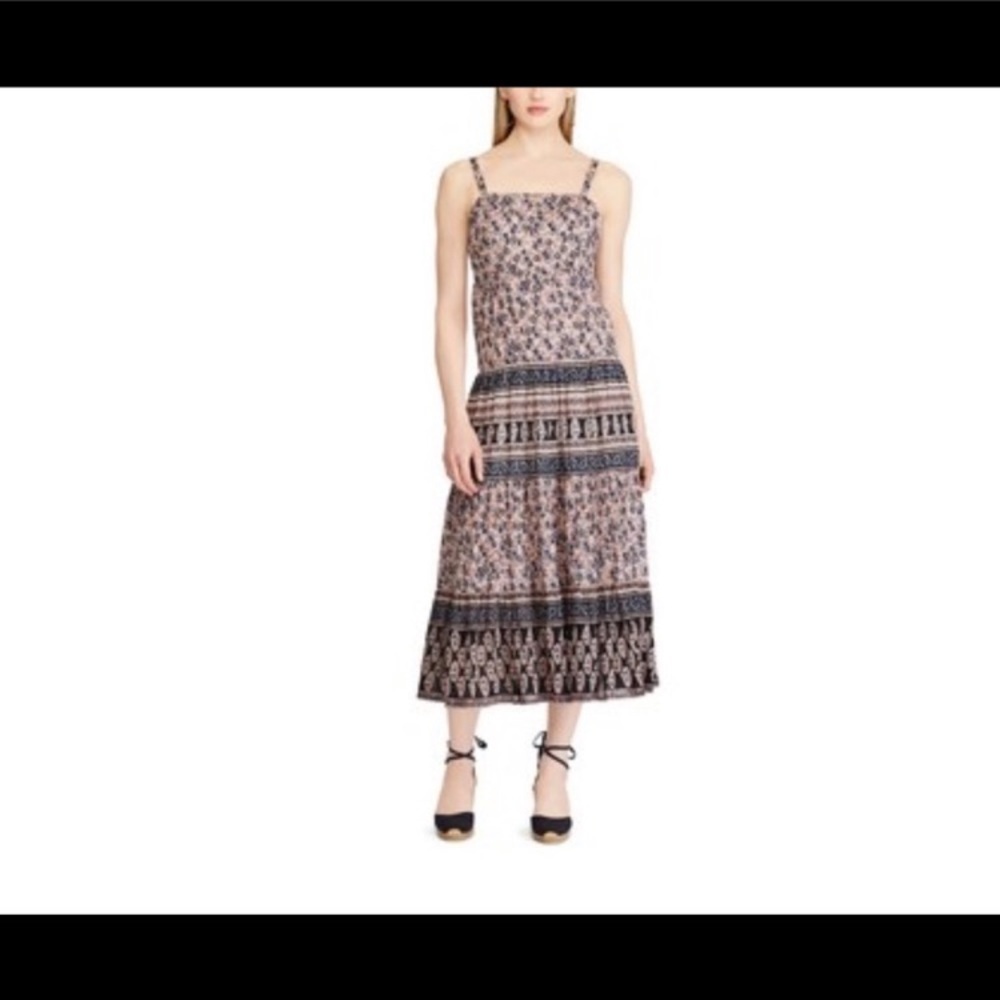 Women's Chaps Floral Smocked Maxi Dress L‎